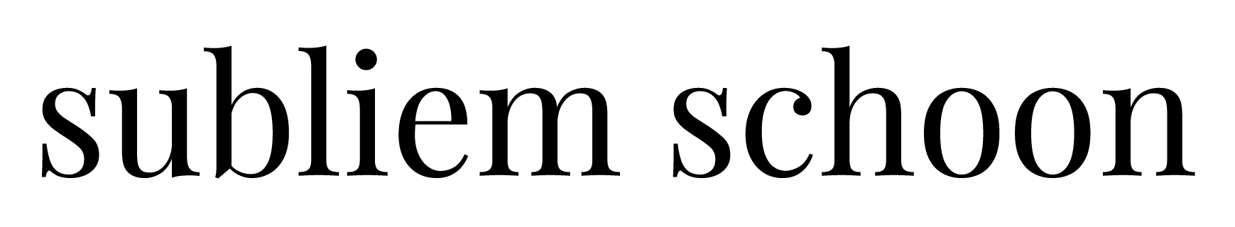 Logo subliem schoon